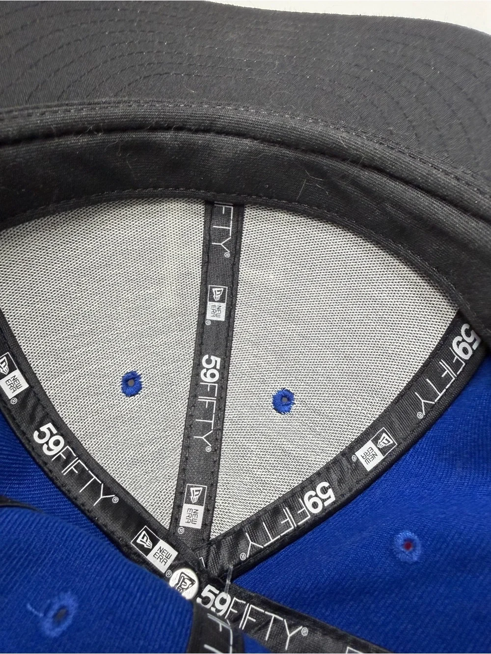 New Era 59FIFTY Kansas City Royals Low Profile Fitted Hat Blue White 7 3/8